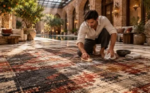 Clean a Synthetic Rug at Home by Hand
