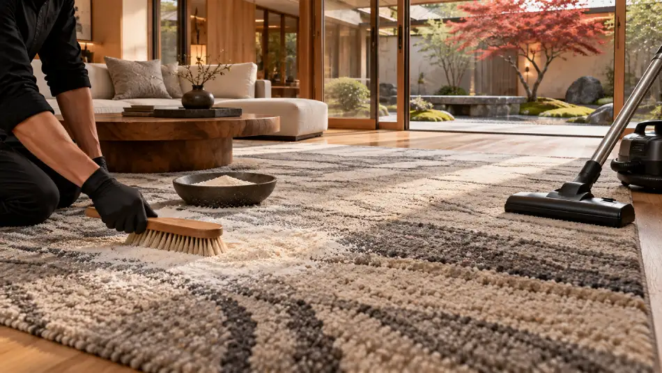 Clean a Synthetic Rug at Home by Hand
