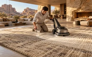 how to clean a rug without water