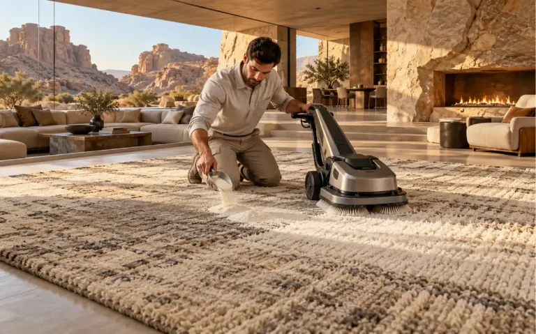 how to clean a rug without water