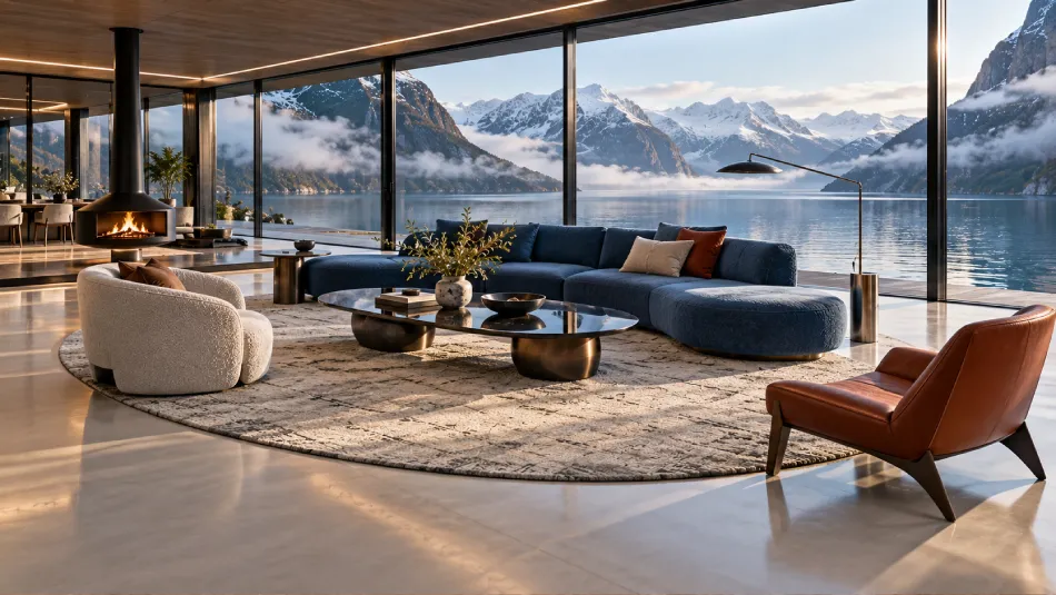 how to lay rug in living room