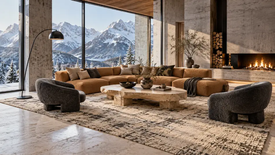 how to lay rug in living room