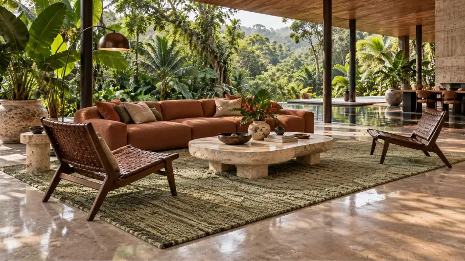 how to lay rug in living room