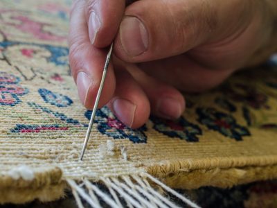 Custom rug restoration work